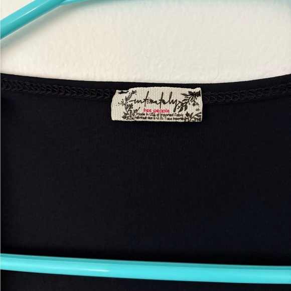 Free People Black Square Eyes Short Sleeve Thong Bodysuit Size Small - Picture 9 of 11